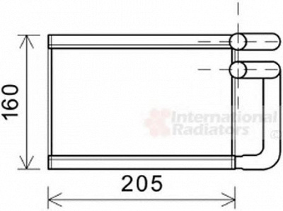 VAN WEZEL 83006197 -  Теплообменник, отопление салона